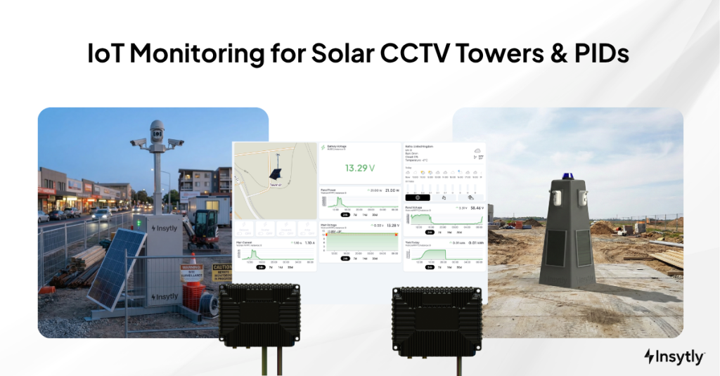 Insytly Iot Monitoring for Solar CCTV Towers